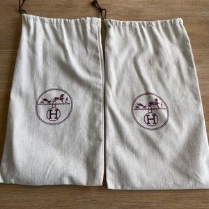 Hermès shoe dust bags